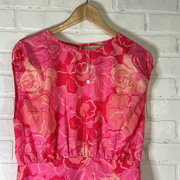 New! Gingham & Heels Jaidon Midi Dress - Pink Hibiscus Size AU 10 (Size US 6) - Picture 8 of 15